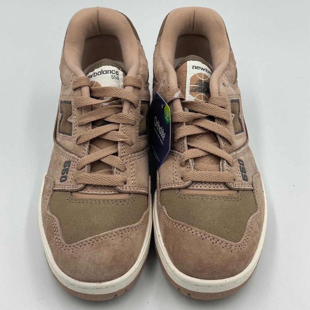 New Balance 550 Brown Suede Shoe BBW550RD Neutral Minimal Streetwear Women 6 NIB - Picture 8 of 12